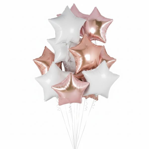 Bunch Bouquet Foil Rose Gold Star