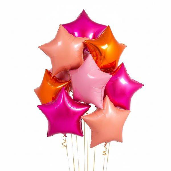 Bunch Bouquet Foil Flamingo Stars