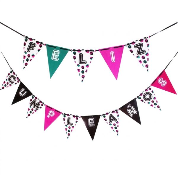 Banner Feliz cumpleaños cupcake