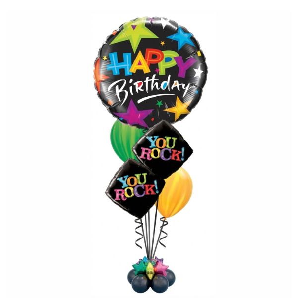 Small Bouquet Happy Birthday Rock