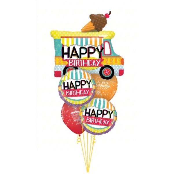 Small Bouquet Camión de Helado Cumpleañero