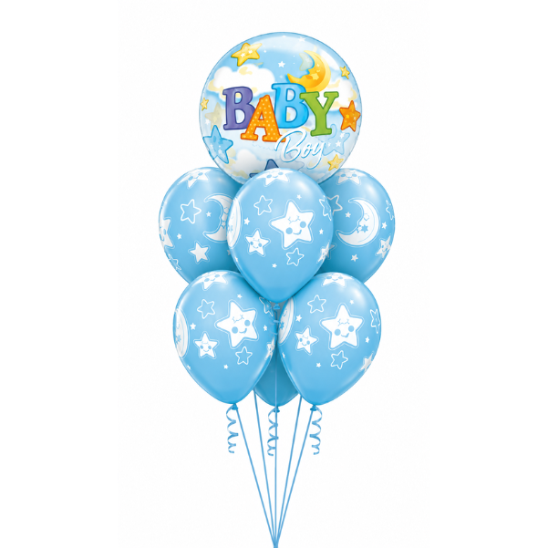 Bebé Niño Lunas y Estrellas