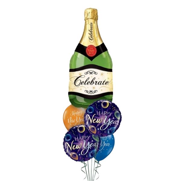 Bouquet New Year  champagne